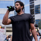 Michael B. Jordan participates in the Hollywood talent agencies march to support Black Lives Matter protests on June 06, 2020, in Beverly Hills, Calif.